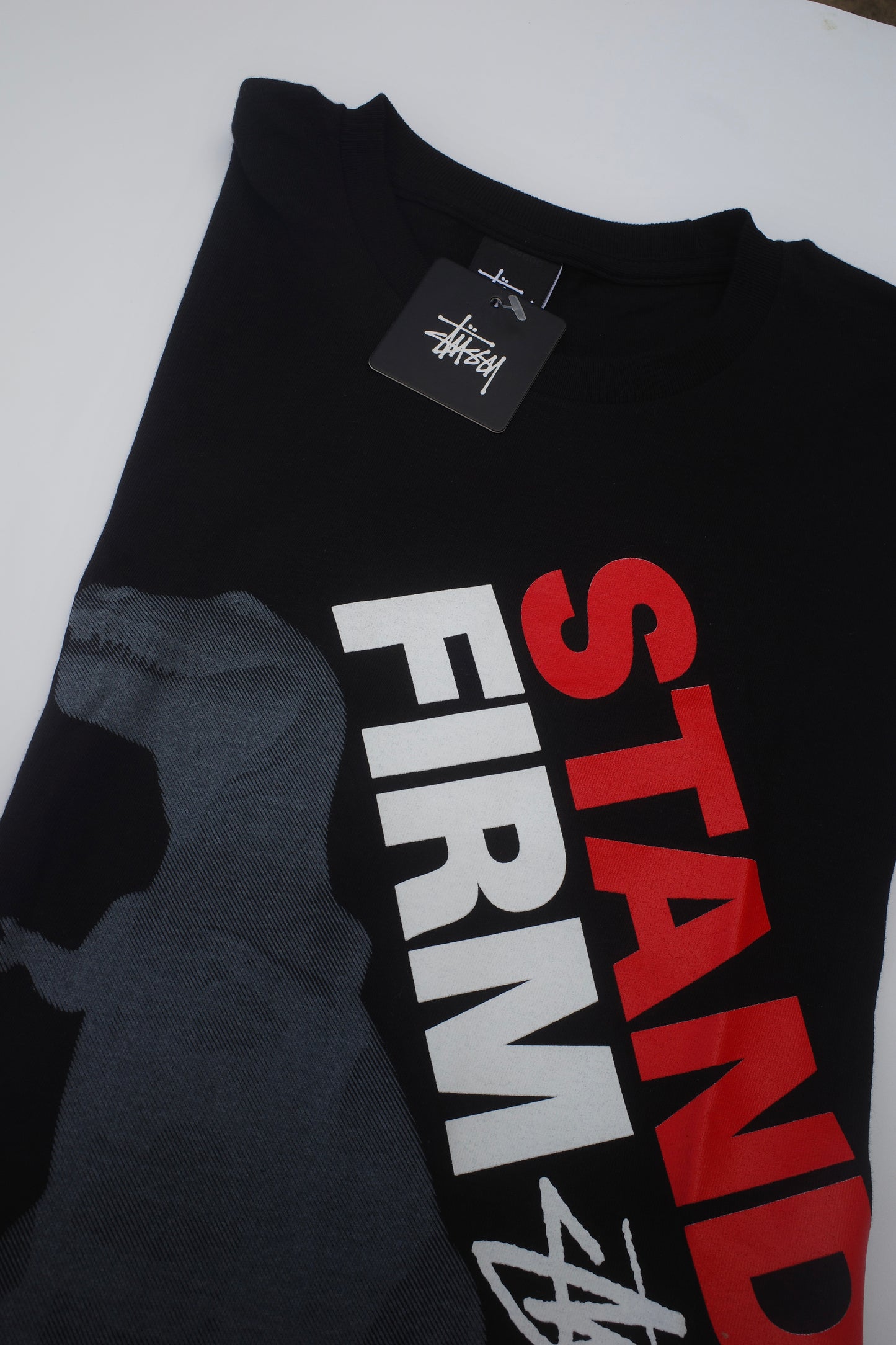 Stussy Stand Firm Black Tee