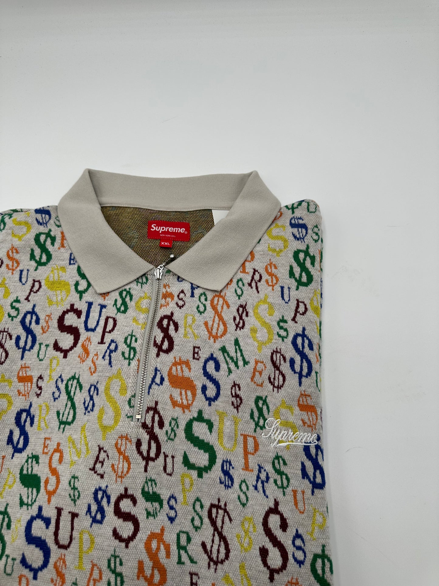 Supreme Currency Jacquard Zip All Over Print Long Sleeves