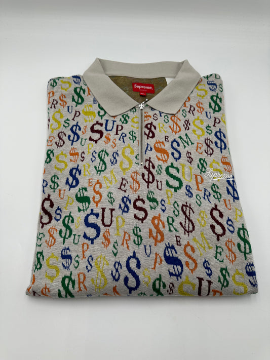 Supreme Currency Jacquard Zip All Over Print Long Sleeves