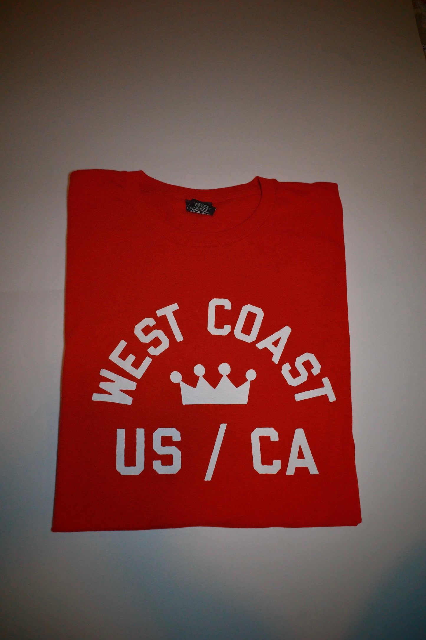 Stussy West Coast Crown US/CA Red Tee