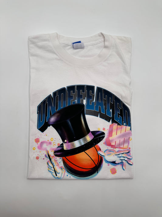 Undefeated Basketball Trick White Tee