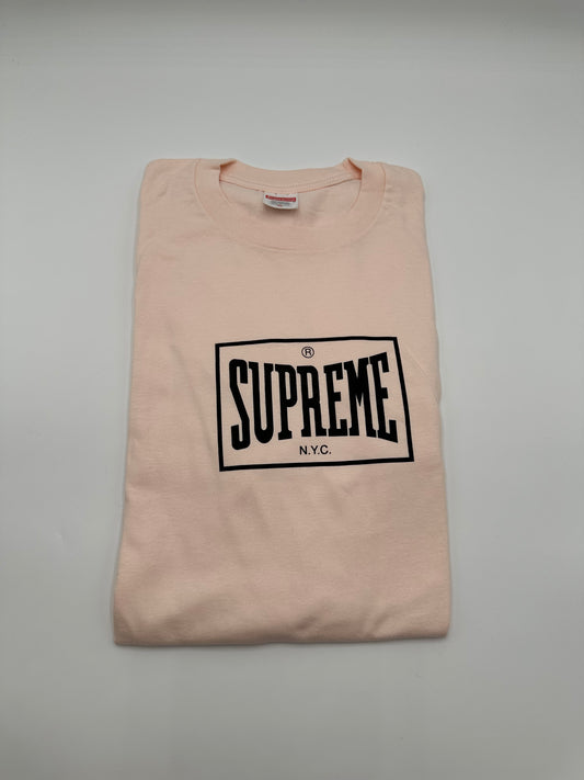 Supreme Warm Up Tee Pale Pink