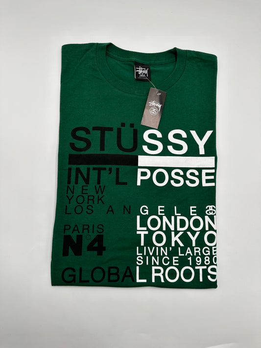 Stussy Divided Dark Green Tee