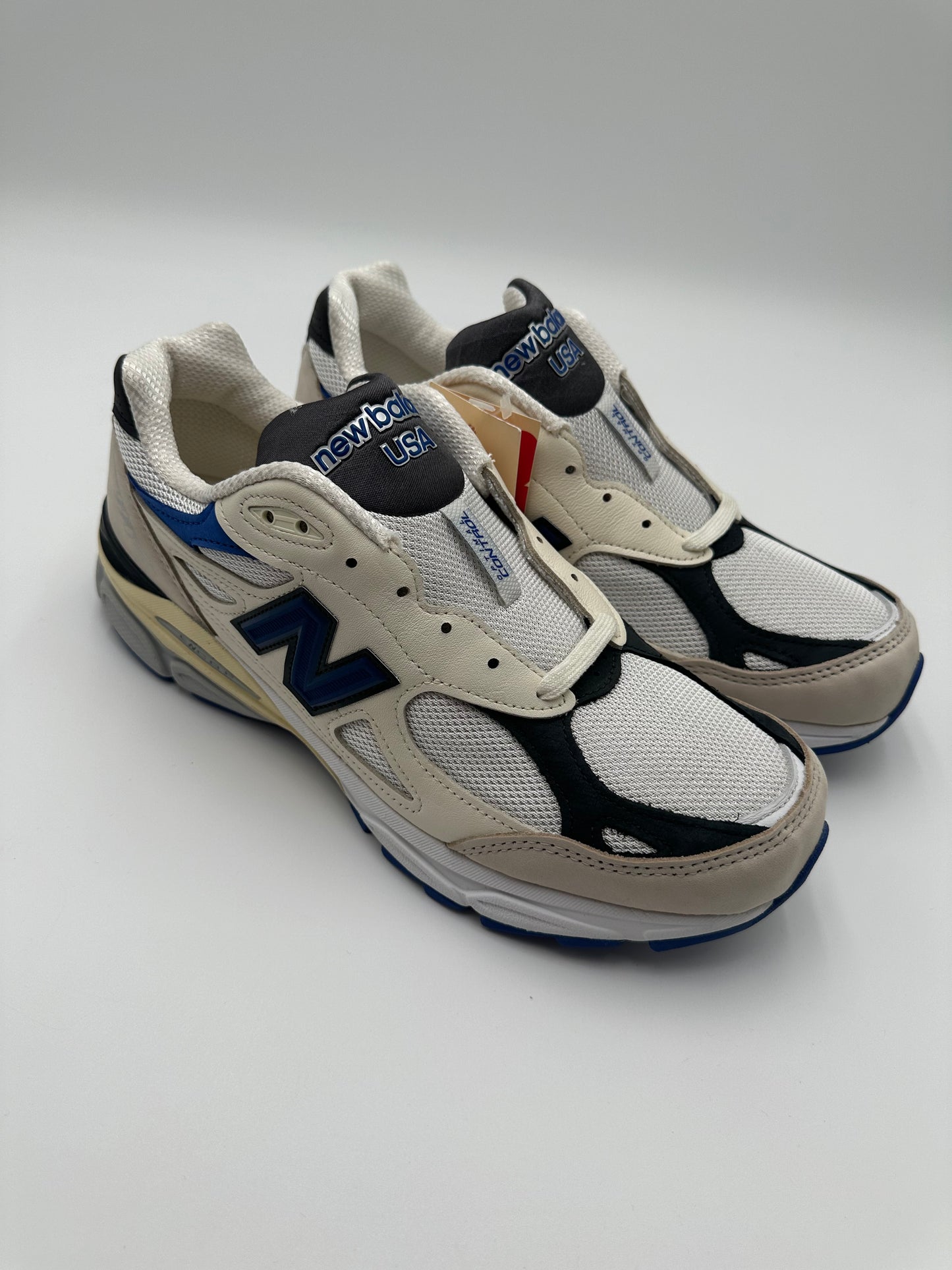 New Balance 990 V3 Made in USA Cream Blue