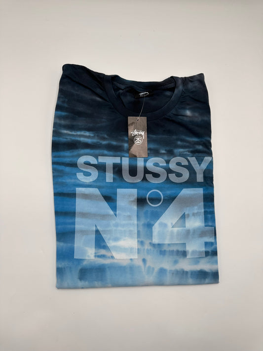 Stussy N4 Tie Dye Blue Tee