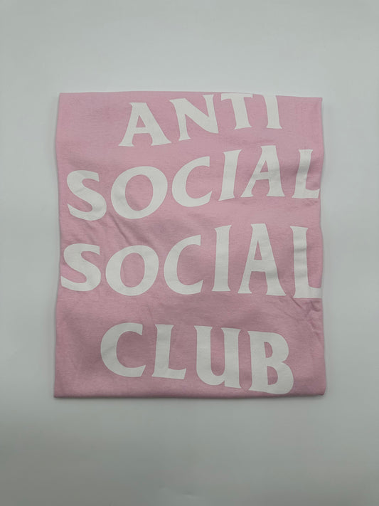 Anti Social Social Club Logo Pink Shirt