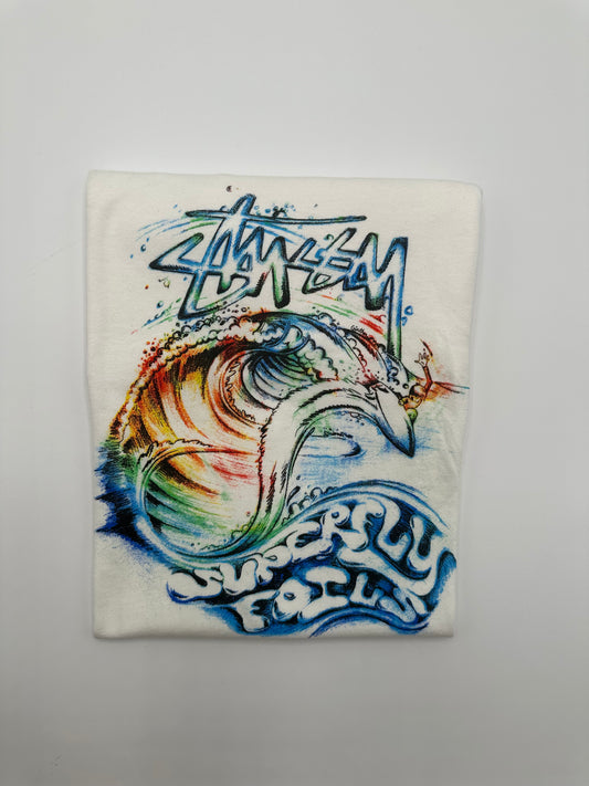 Stussy Superfly Foils White Tee