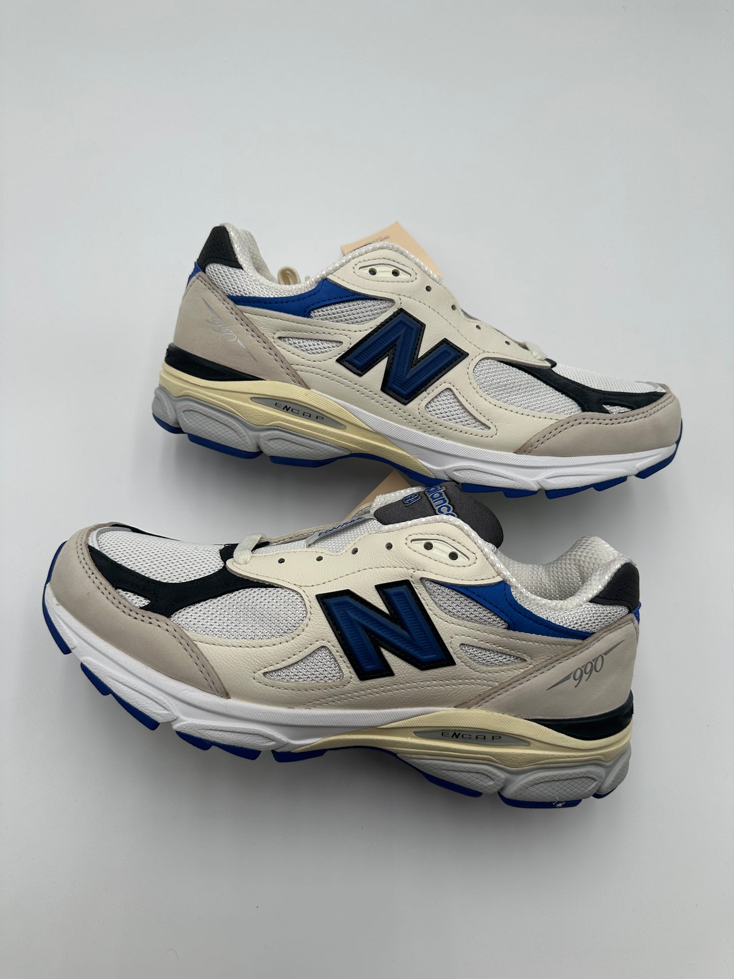 New Balance 990 V3 Made in USA Cream Blue