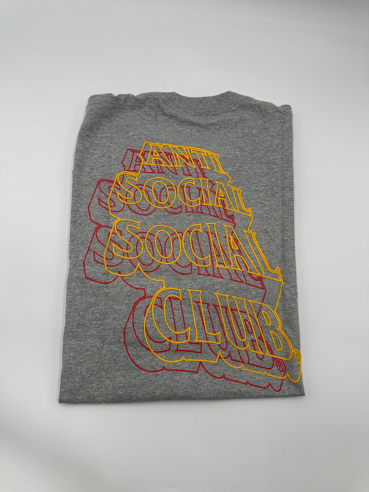 Anti Social Social Club Neon Lights Heather Grey Tee