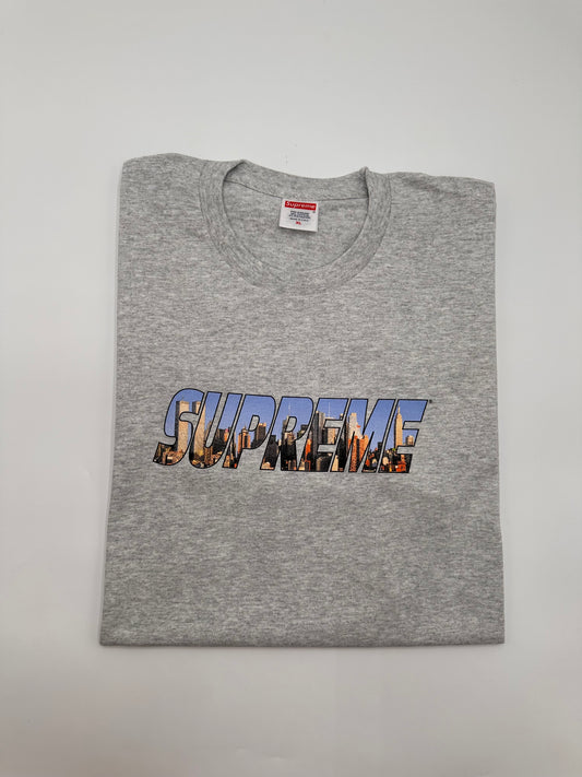 Supreme Gotham Tee Ash Grey