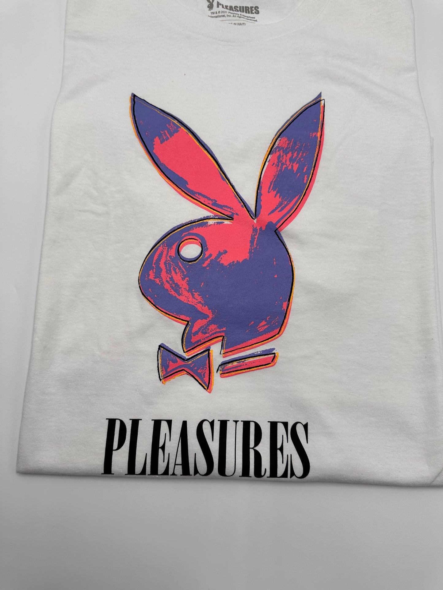 Pleasures x Playboy Pop White Tee