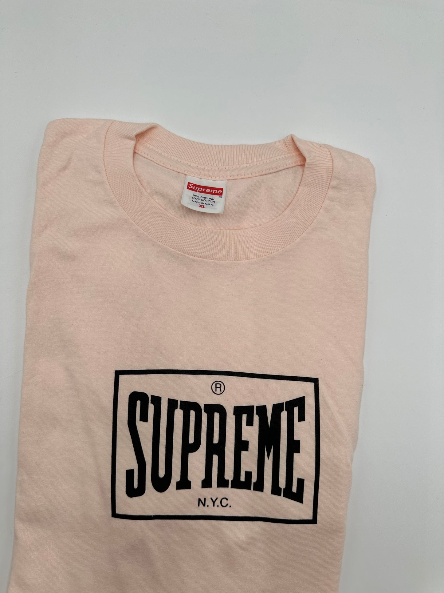 Supreme Warm Up Tee Pale Pink